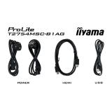 iiyama - ProLite T2754MSC-B1AG pantalla para PC 68,6 cm (27") 1920 x 1080 Pixeles Full HD LED Pantalla táctil Multi-usuario Negr