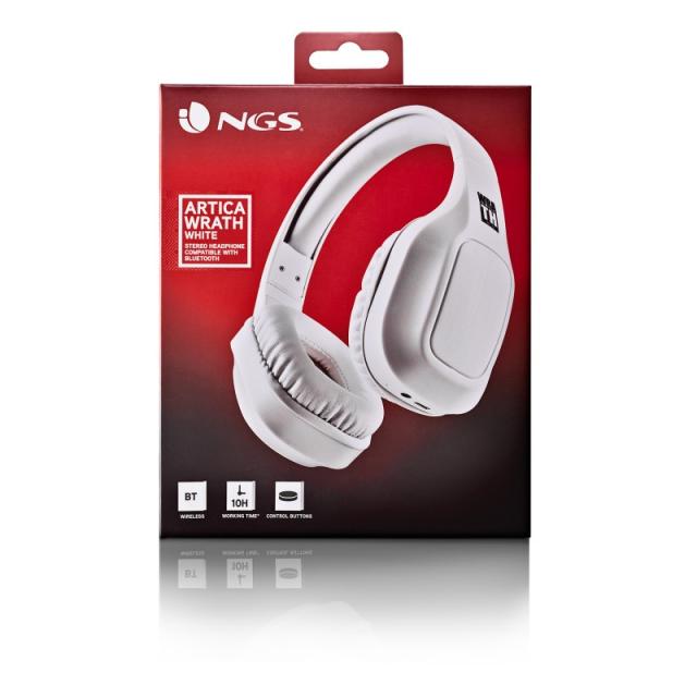 NGS - ARTICA WRATH Auriculares Inalámbrico y alámbrico Diadema Llamadas/Música USB Tipo C Bluetooth Blanco