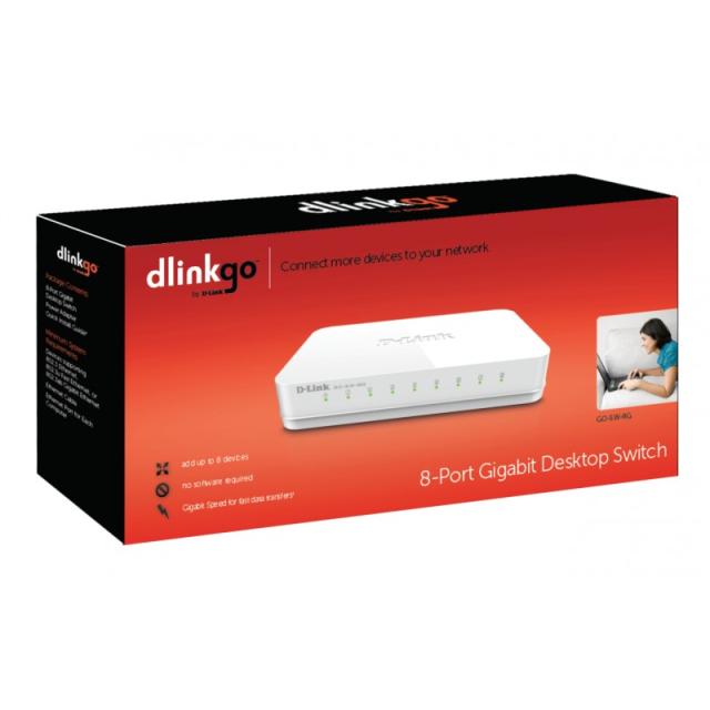 D-Link - GO-SW-8G switch No administrado Blanco