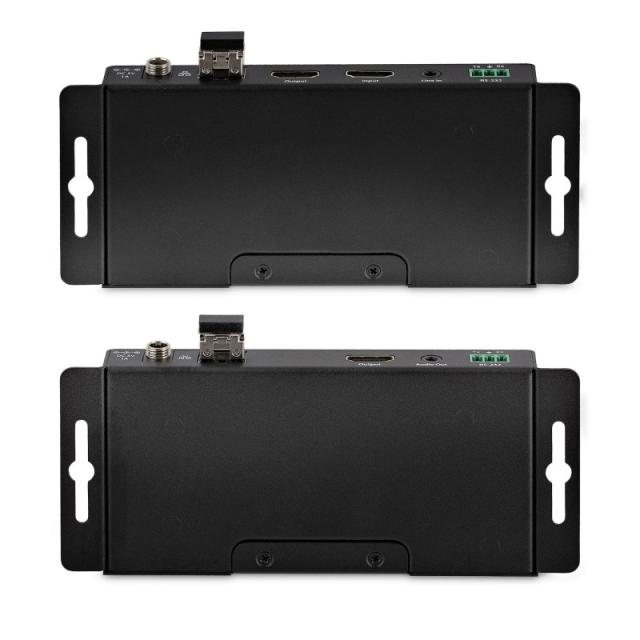 StarTech.com - Juego Extensor de HDMI 4K por Fibra - 4K a 60Hz hasta 1km (Monomodo) o 330m (Multimodo) - Fibra Óptica LC - HDR -