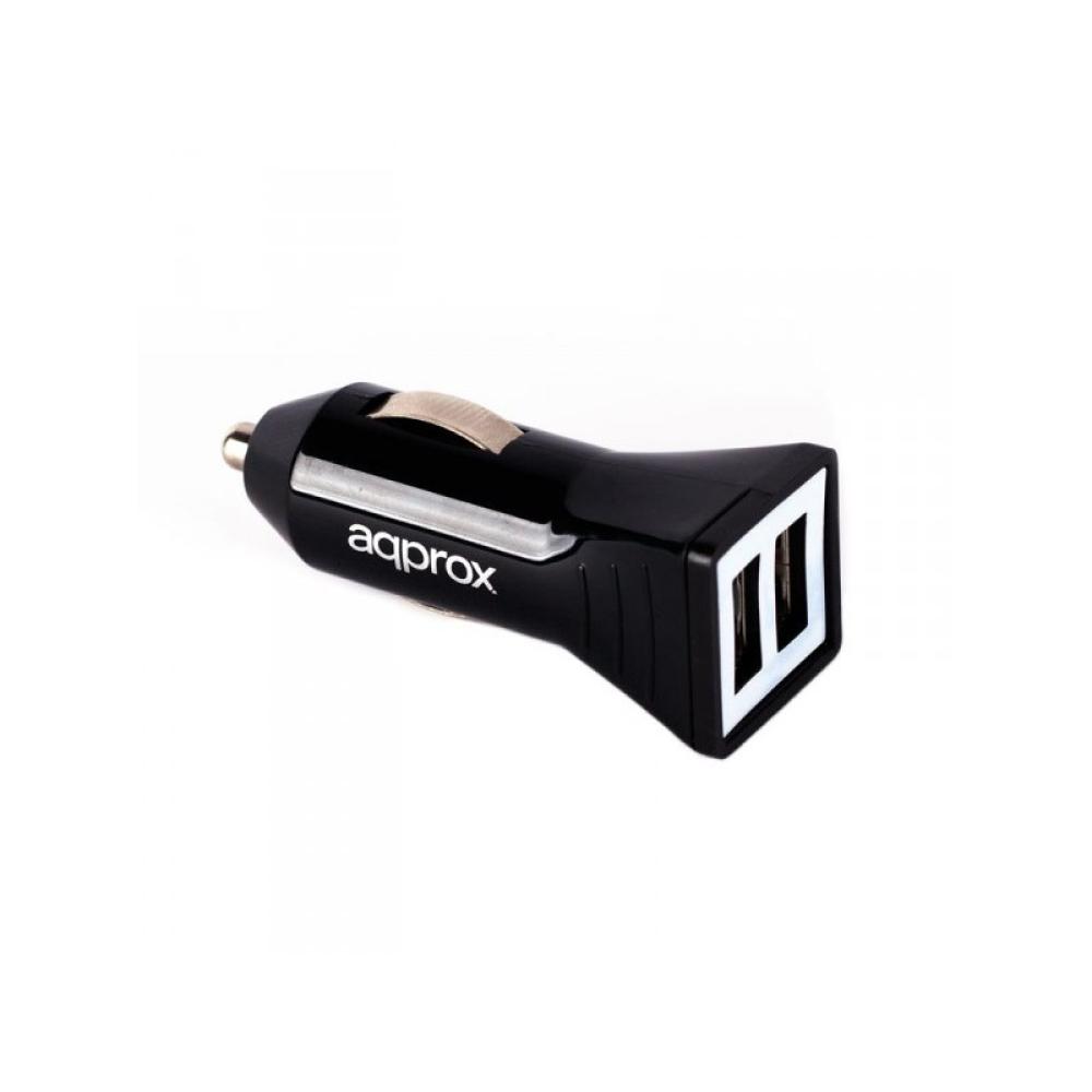 Approx - APPUSBCAR31B cargador de dispositivo móvil GPS, Auriculares, Teléfono móvil, Smartphone, Reloj inteligente, Tableta, Te