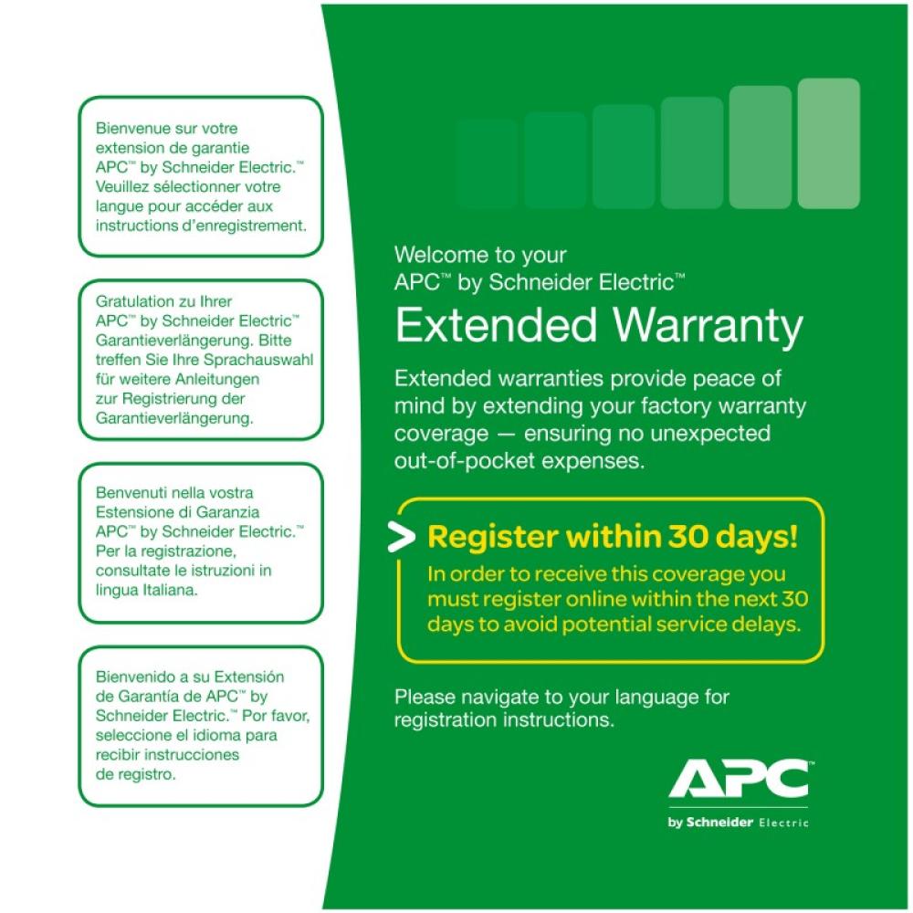 APC - Service Pack 3 Year Extended Warranty 3 año(s) - WBEXTWAR3YR-SP-04