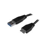 StarTech.com - Cable de 3m USB 3.0 Delgado - A Macho a Micro B Macho
