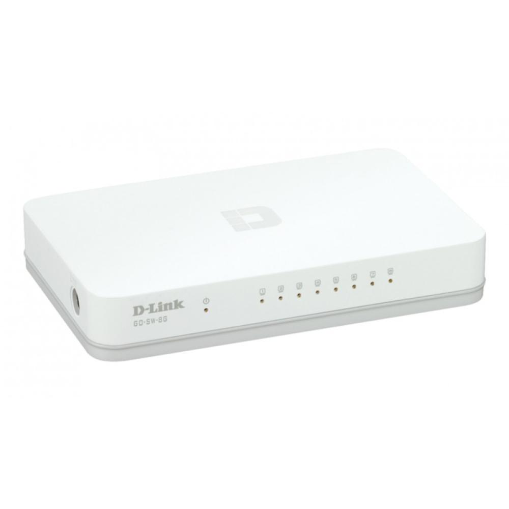 D-Link - GO-SW-8G/E switch No administrado Gigabit Ethernet (10/100/1000) Blanco