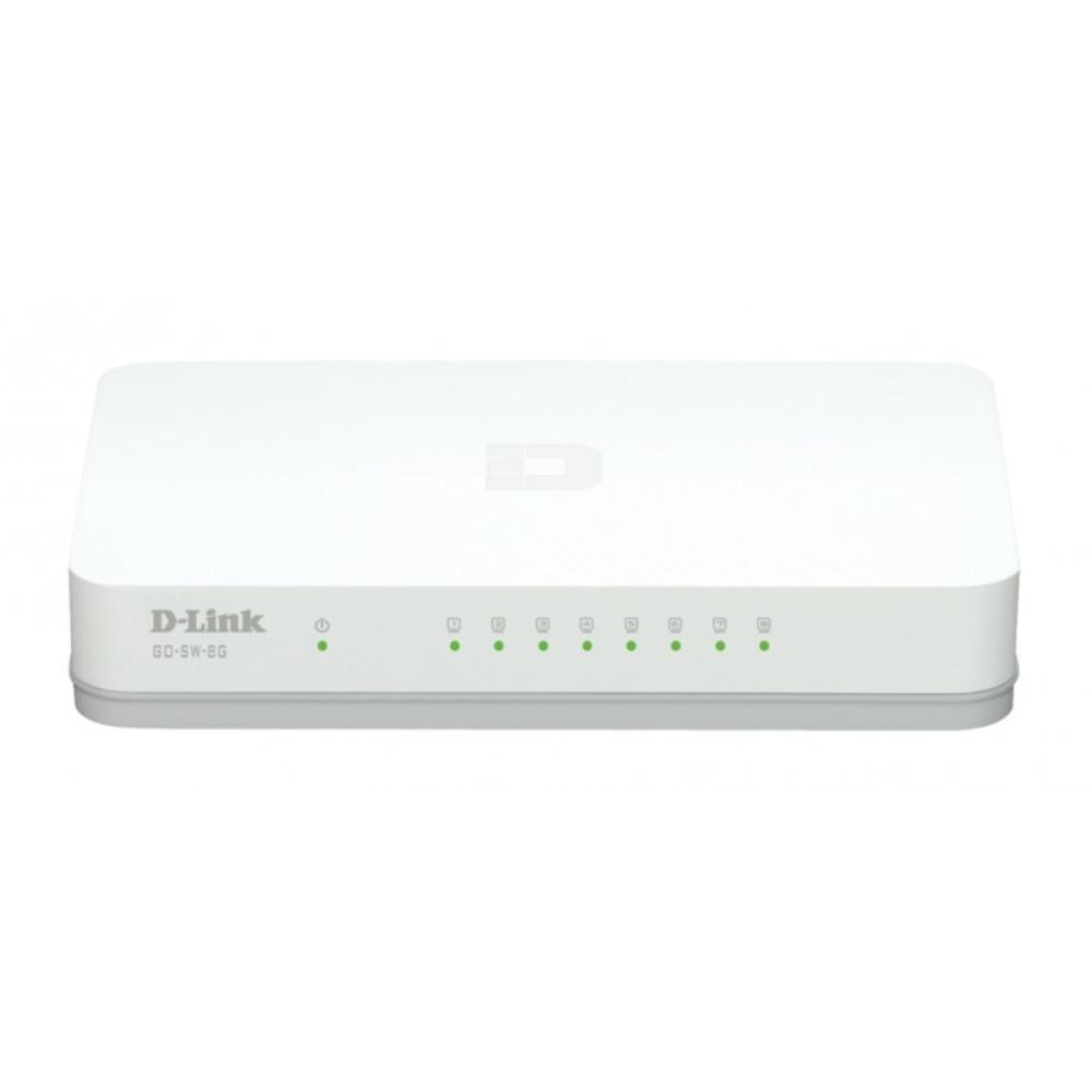 D-Link - GO-SW-8G/E switch No administrado Gigabit Ethernet (10/100/1000) Blanco