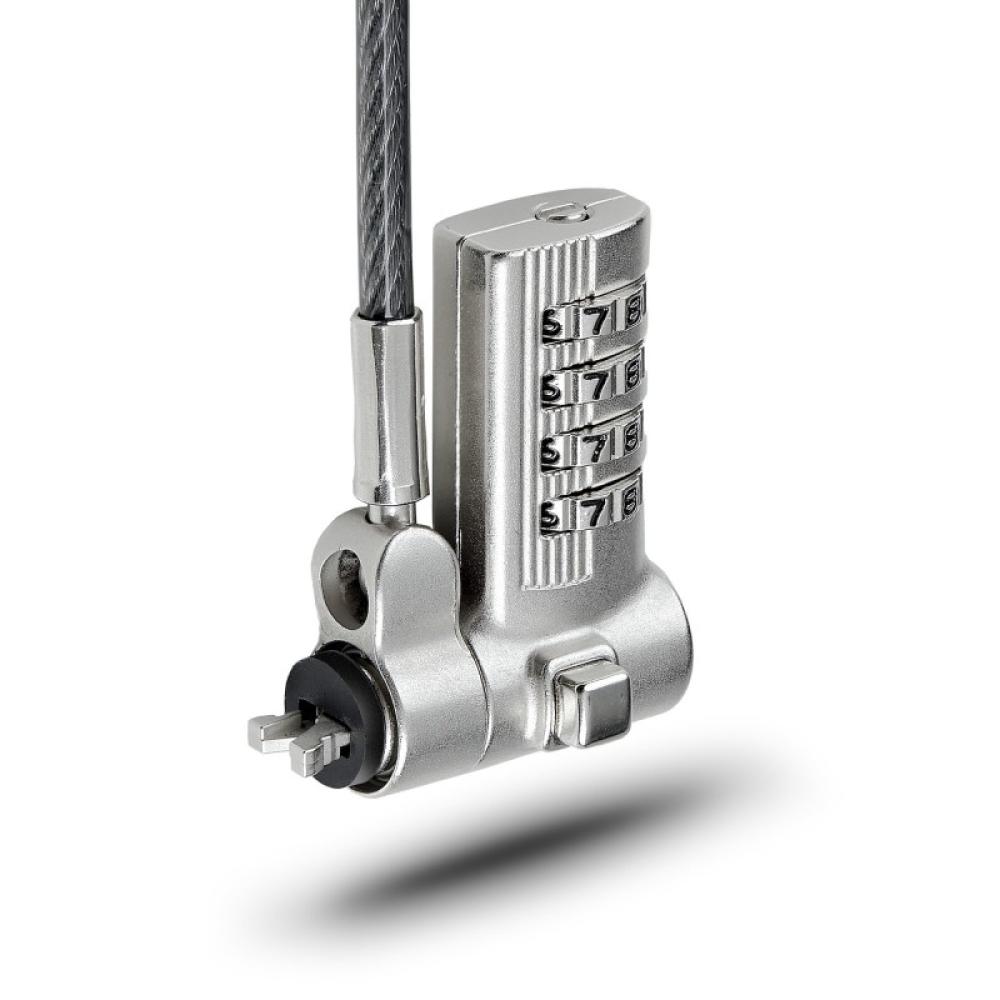 StarTech.com - Cable de 2m Universal de Seguridad para Portátiles - Cable con Candado para Portátiles Compatible con Noble Wedge