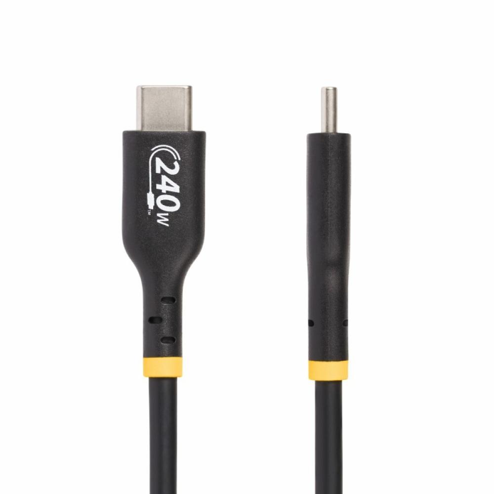 StarTech.com - Cable de Carga USB-C de 2m - Cable USB Tipo C - Certificación USB-IF - PD de 240W EPR - Cable USB 2.0 USB-C de Ca