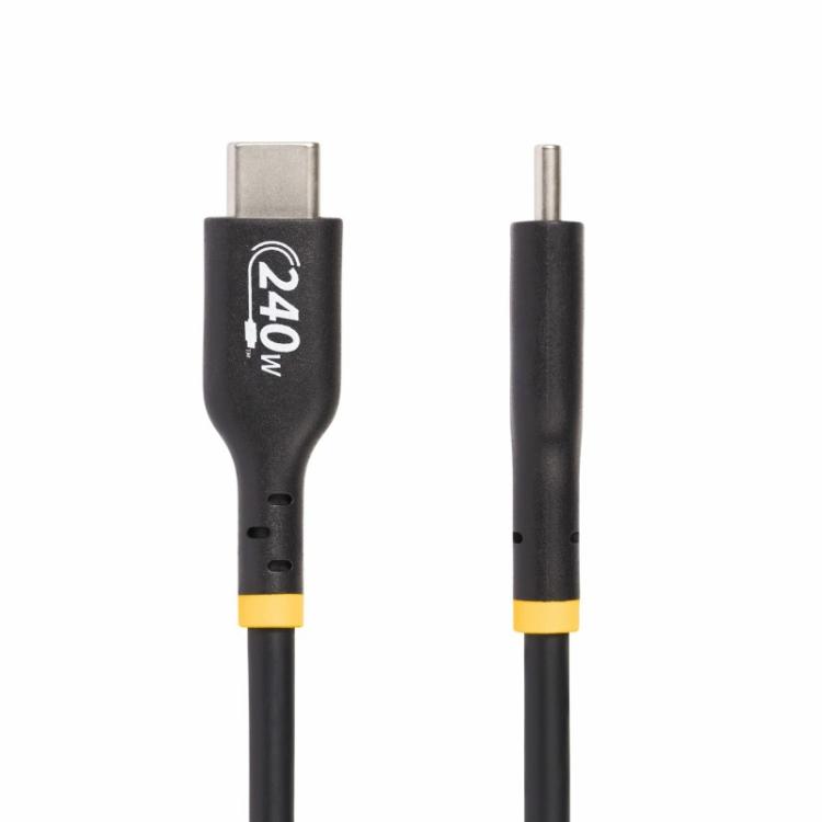 StarTech.com - Cable de Carga USB-C de 2m - Cable USB Tipo C - Certificación USB-IF - PD de 240W EPR - Cable USB 2.0 USB-C de Ca