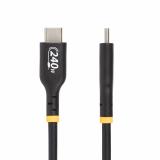 StarTech.com - Cable de Carga USB-C de 2m - Cable USB Tipo C - Certificación USB-IF - PD de 240W EPR - Cable USB 2.0 USB-C de Ca