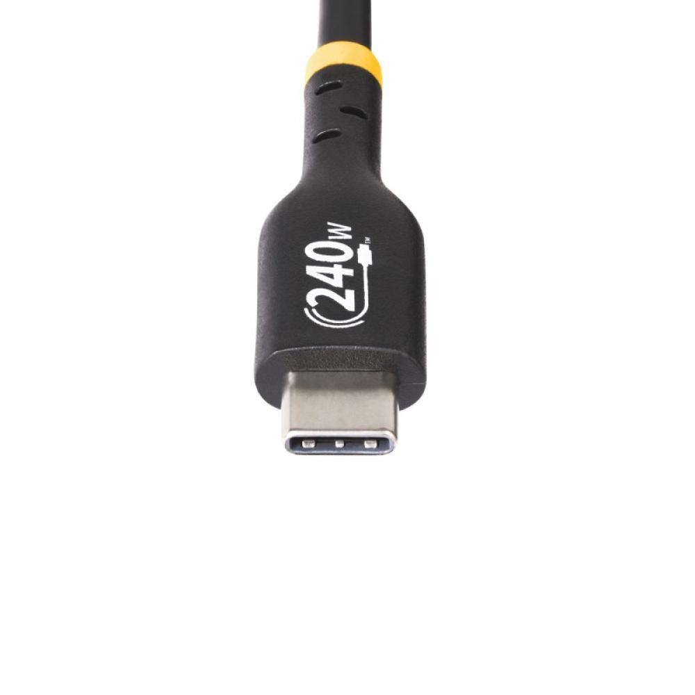 StarTech.com - Cable de Carga USB-C de 2m - Cable USB Tipo C - Certificación USB-IF - PD de 240W EPR - Cable USB 2.0 USB-C de Ca