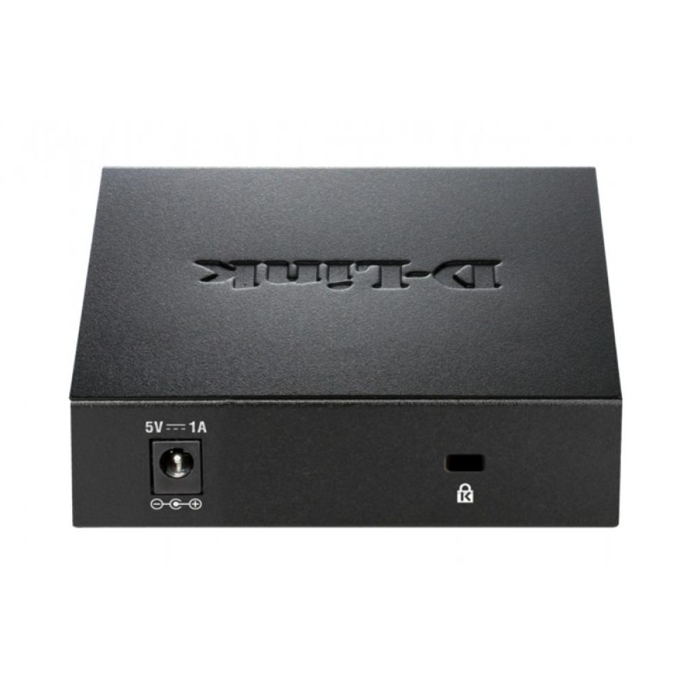D-Link - DGS-105 switch No administrado L2 Gigabit Ethernet (10/100/1000) Escritorio Negro