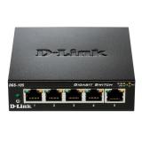 D-Link - DGS-105 switch No administrado L2 Gigabit Ethernet (10/100/1000) Escritorio Negro