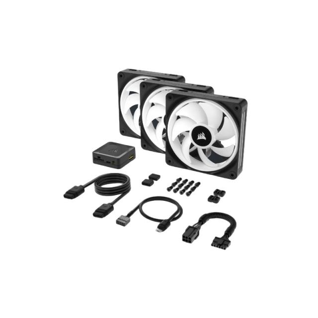 Corsair - Air CO-9051002-WW sistema de refrigeración para ordenador Carcasa del ordenador Ventilador 12 cm Negro 3 pieza(s)