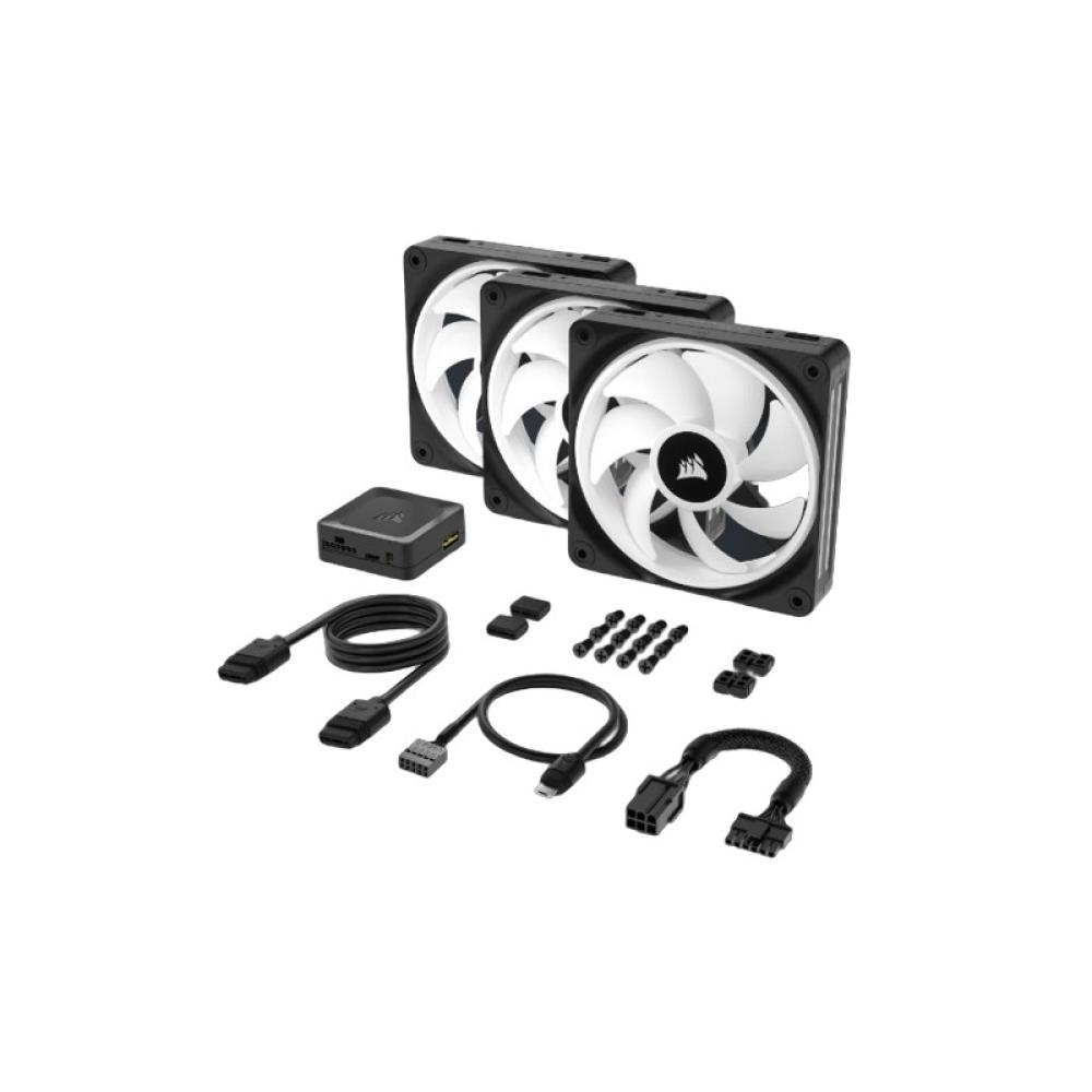 Corsair - Air CO-9051002-WW sistema de refrigeración para ordenador Carcasa del ordenador Ventilador 12 cm Negro 3 pieza(s)