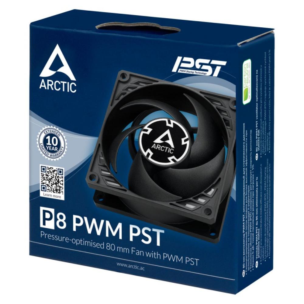 ARCTIC - P8 PWM PST Carcasa del ordenador Ventilador 8 cm Negro
