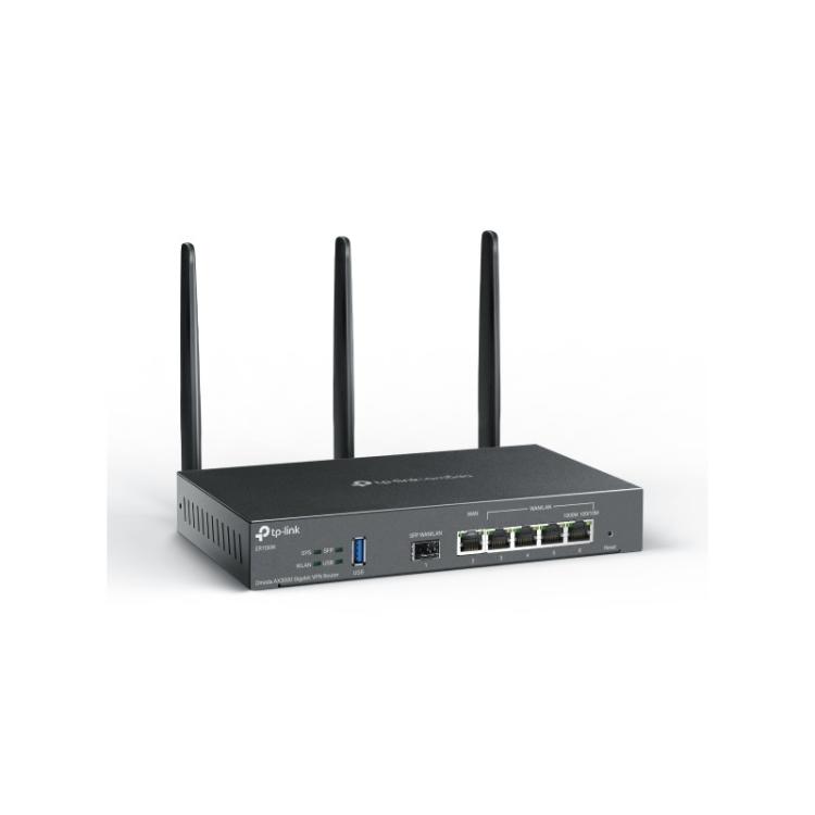 TP-Link - Omada ER706W router inalámbrico Gigabit Ethernet Doble banda (2,4 GHz / 5 GHz) Negro