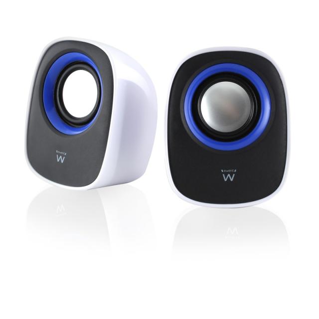 Ewent - EW3513 altavoz De 1 vía Negro, Azul, Blanco Alámbrico 5 W