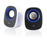 Ewent - EW3513 altavoz De 1 vía Negro, Azul, Blanco Alámbrico 5 W