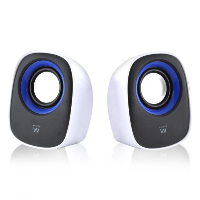 Ewent - EW3513 altavoz De 1 vía Negro, Azul, Blanco Alámbrico 5 W