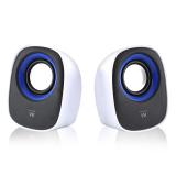 Ewent - EW3513 altavoz De 1 vía Negro, Azul, Blanco Alámbrico 5 W