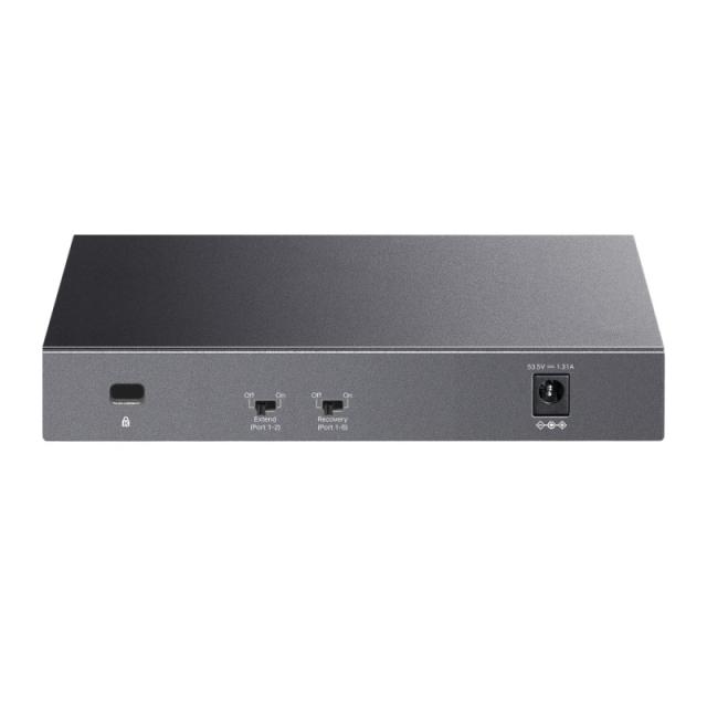 TP-Link - LiteWave LS108GP switch No administrado Gigabit Ethernet (10/100/1000) Energía sobre Ethernet (PoE) Negro