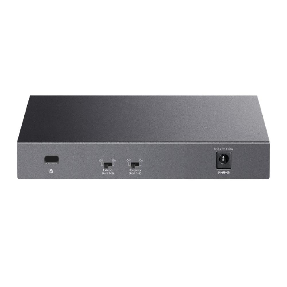 TP-Link - LiteWave LS108GP switch No administrado Gigabit Ethernet (10/100/1000) Energía sobre Ethernet (PoE) Negro