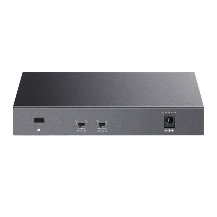 TP-Link - LiteWave LS108GP switch No administrado Gigabit Ethernet (10/100/1000) Energía sobre Ethernet (PoE) Negro