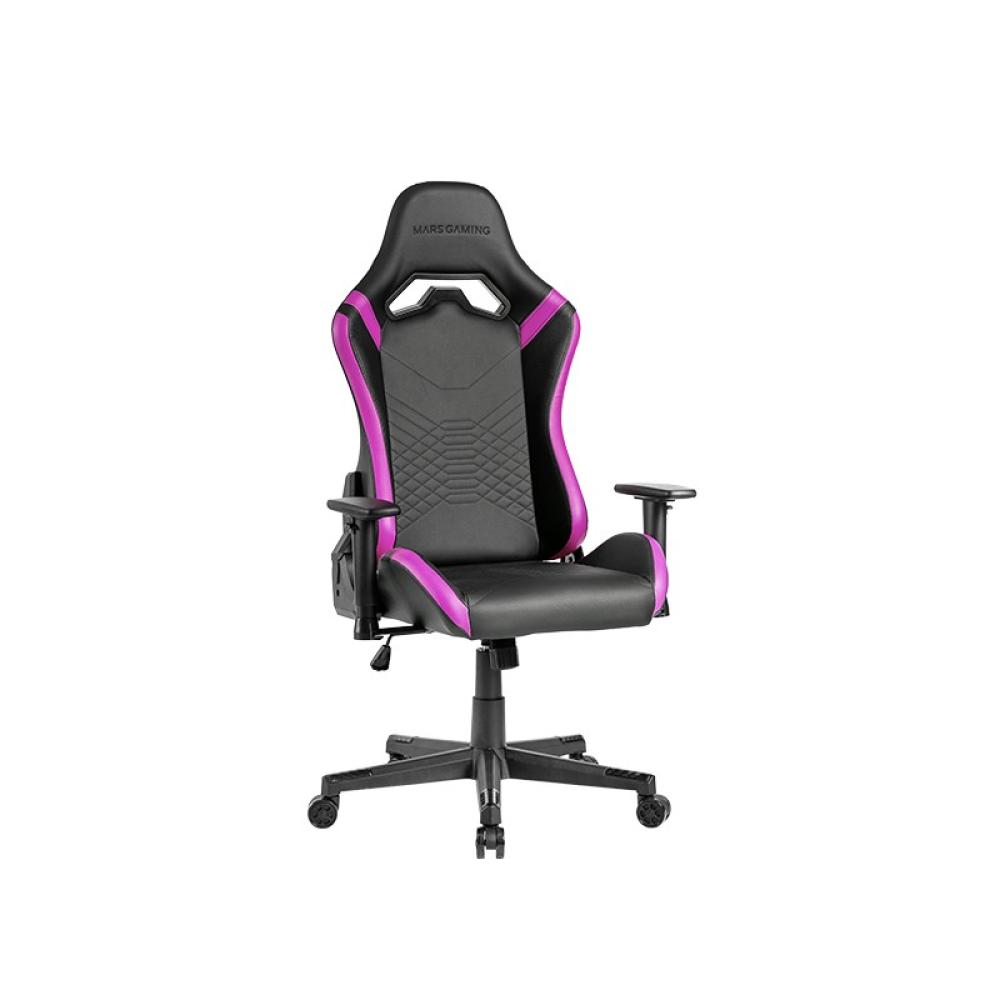 Mars Gaming - MGC-PRO, Silla Gaming Profesional, Acabado Cuero PU, Reposabrazos 2D y Respaldo Reclinable 135°, Cojine - MGCPROBP