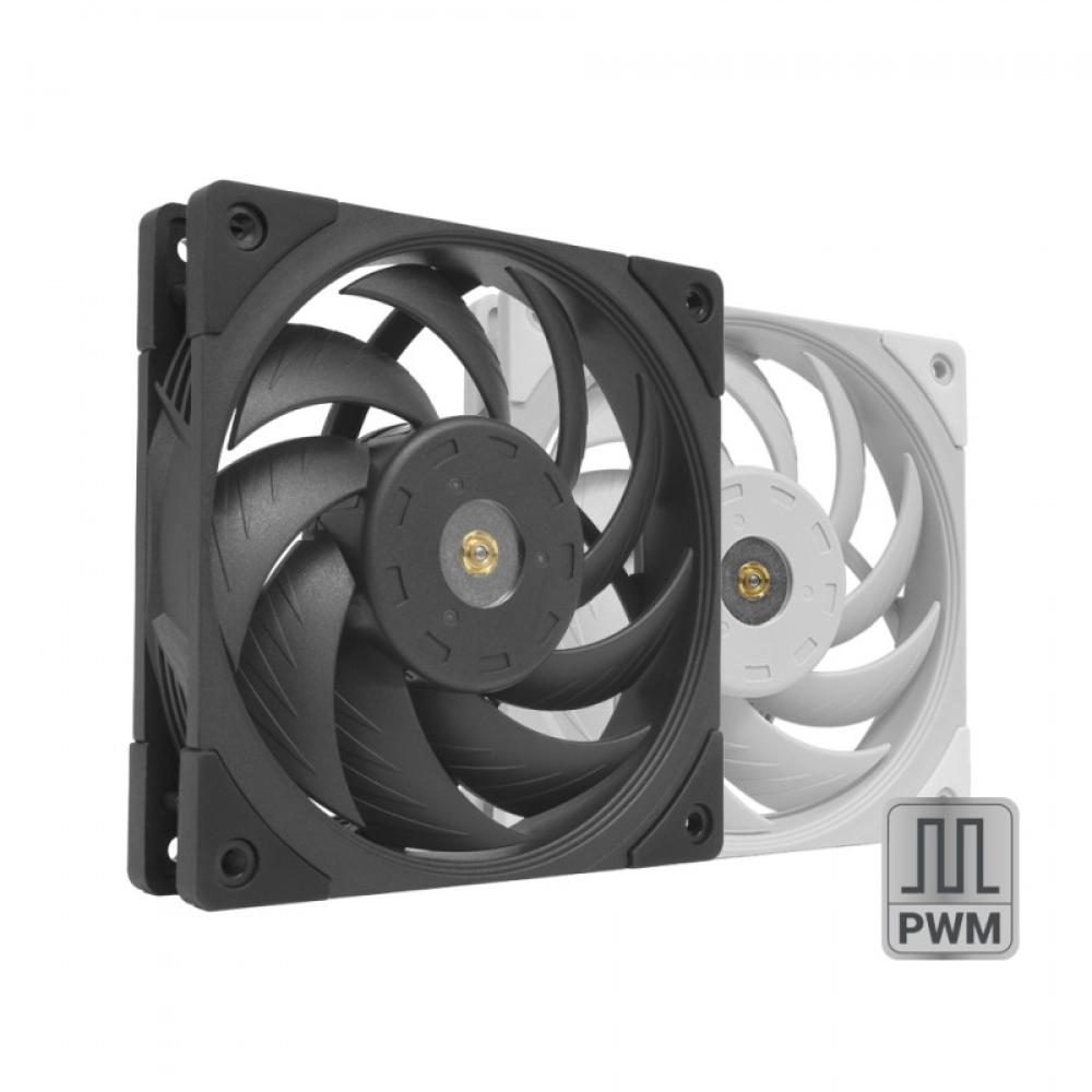 Mars Gaming - MF-NC, Ventilador PC PWM 120mm, Rodamiento FDB de Cobre Hiperbalanceado, Ventilador Silencioso con Diseño d - MFNC