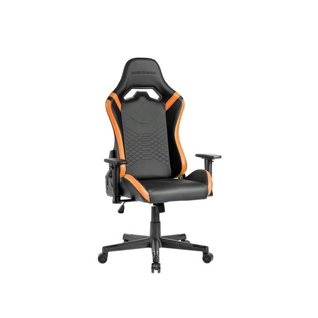 Mars Gaming - MGC-PRO, Silla Gaming Profesional, Acabado Cuero PU, Reposabrazos 2D y Respaldo Reclinable 135°, Cojine - MGCPROBO