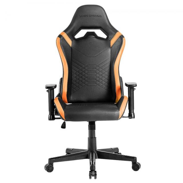 Mars Gaming - MGC-PRO, Silla Gaming Profesional, Acabado Cuero PU, Reposabrazos 2D y Respaldo Reclinable 135°, Cojine - MGCPROBO
