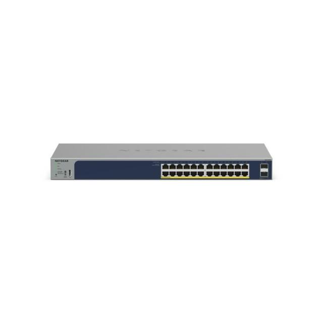 NETGEAR - GS724TPv3 Gestionado L2 Gigabit Ethernet (10/100/1000) Energía sobre Ethernet (PoE) Gris