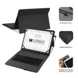 SUBBLIM - Funda con Teclado Micro USB - USB C KEYTAB PRO USB 10,1" Black