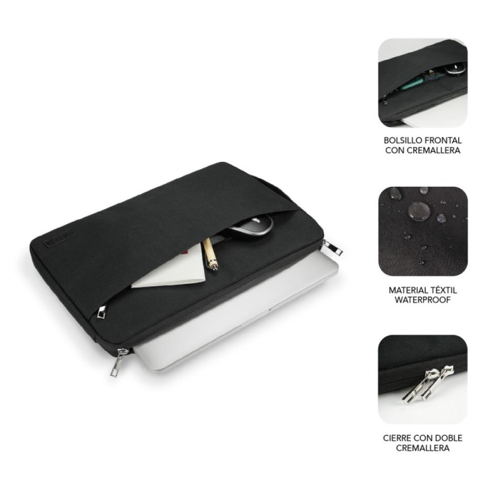 SUBBLIM - Funda Ordenador Urban Laptop Sleeve 13,3-14" Black