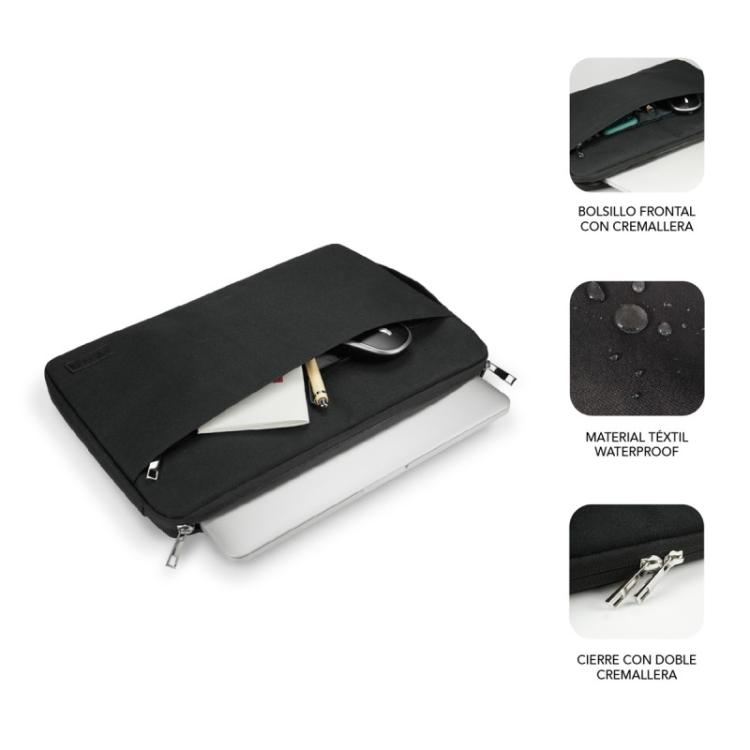 SUBBLIM - Funda Ordenador Urban Laptop Sleeve 13,3-14" Black