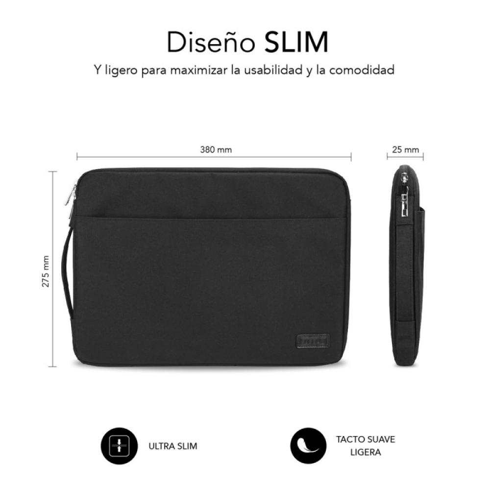 SUBBLIM - Funda Ordenador Urban Laptop Sleeve 13,3-14" Black