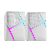 Mars Gaming - MS-H, Altavoces Gaming RGB Flow, Drivers Invertidos y Sonido 3D-Surround 10W, Altavoces Compactos con Caja - MSHW