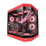 Mars Gaming - MC-3T, Caja Gaming Custom ATX, Triple Ventana Cristal Templado Continuo, Soporte Refrigeración Líquida Com - MC3TR