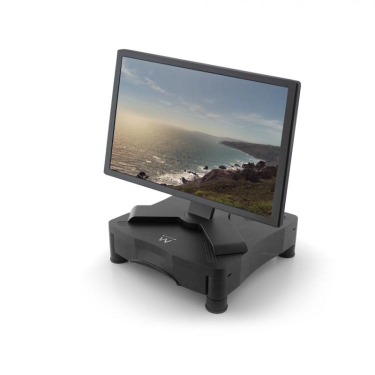 Ewent - EW1280 soporte para monitor Independiente Negro
