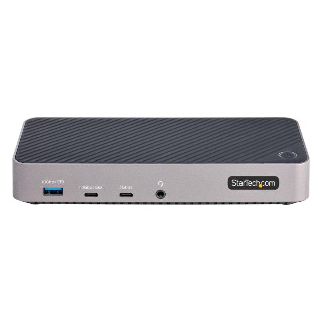 StarTech.com - Docking Station USB-C para 3 Monitores - Dock USB C Triple HDMI/DP de 4K - 5x Hub USB - GbE - PD 100W - Replicado