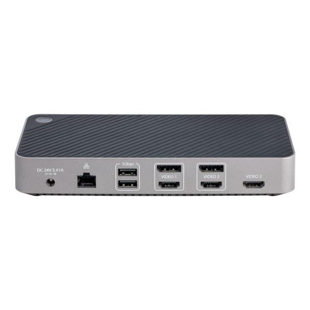 StarTech.com - Docking Station USB-C para 3 Monitores - Dock USB C Triple HDMI/DP de 4K - 5x Hub USB - GbE - PD 100W - Replicado