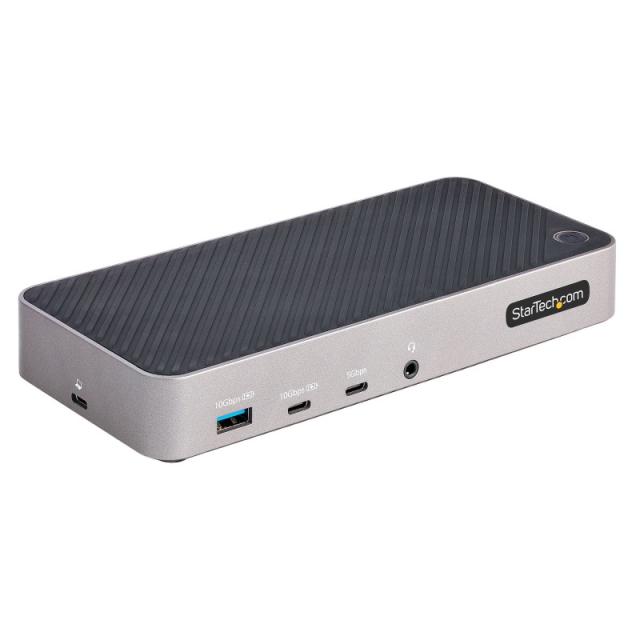 StarTech.com - Docking Station USB-C para 3 Monitores - Dock USB C Triple HDMI/DP de 4K - 5x Hub USB - GbE - PD 100W - Replicado