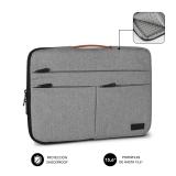 SUBBLIM - Funda Air Padding 360 Sleeve 15,6" Light Grey