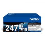Brother - TN-247BKTWIN cartucho de tóner 2 pieza(s) Original Negro