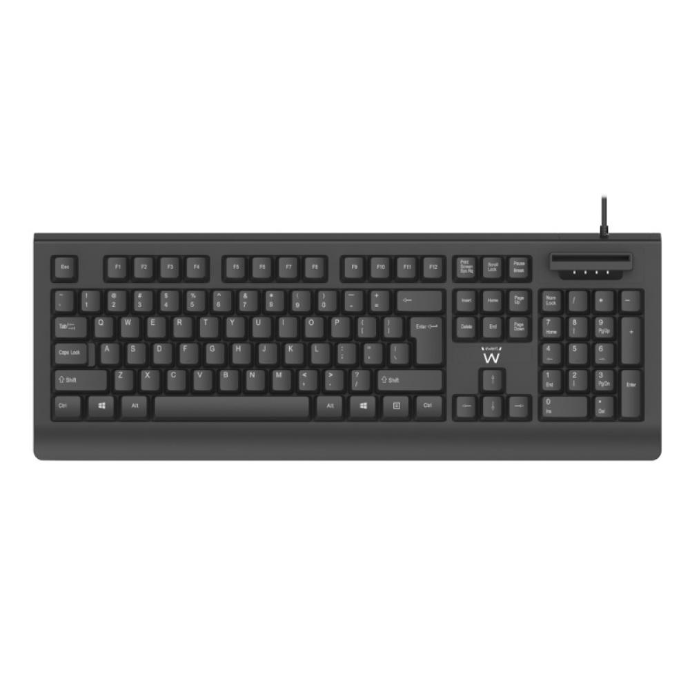 Ewent - EW3286 teclado Universal USB QWERTY Español Negro