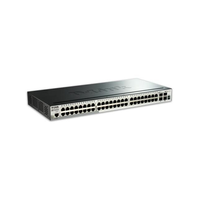 D-Link - DGS-1510-52X switch Gestionado L3 Gigabit Ethernet (10/100/1000) 1U Negro