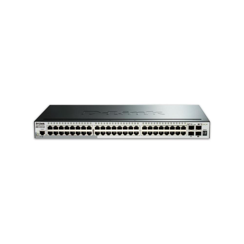 D-Link - DGS-1510-52X switch Gestionado L3 Gigabit Ethernet (10/100/1000) 1U Negro
