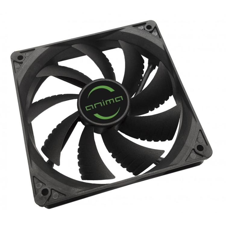 Tacens Anima - AF12, ventilador para PC, 12cm 12v, 14dB, 9 aspas, 1200 RPM, negro