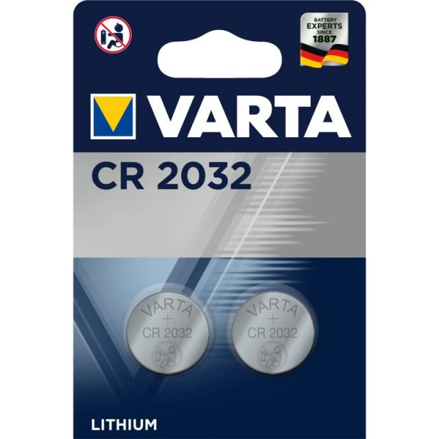 Varta - 06032 Batería de un solo uso CR2032 Litio