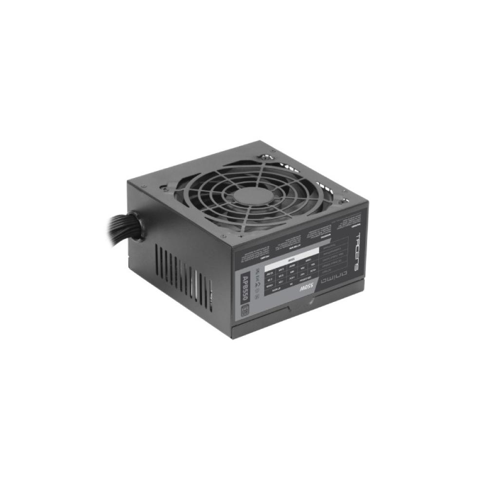 Tacens - APB550, Fuente Alimentación PC ATX 550W, 80Plus Bronze, 85% Eficiencia, Tecnologías SMD y DC-DC, Ventilador Ultra-silen